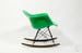 Image of Eames Herman Miller Rocking Chair RAR Kelly Green NEW fiberglass