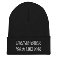 Image 2 of Dead Men Walking Font Logo Cuffed Beanie