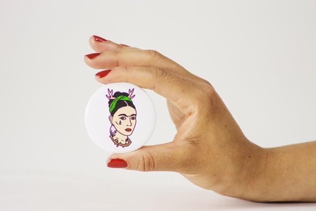 Image of Saint Frida #2 Button 