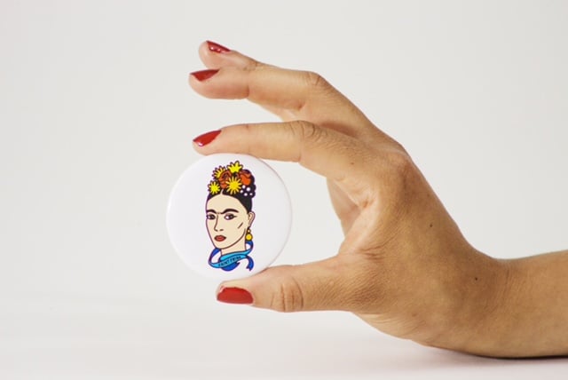 Image of Saint Frida #1 Button 
