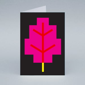 Image of Pink Leaf card