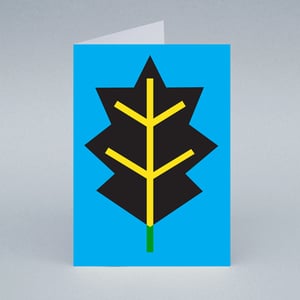 Image of Black Leaf card