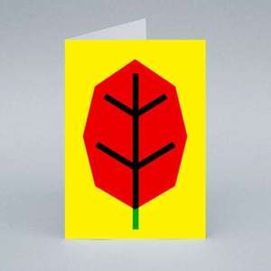 Image of Red Leaf card