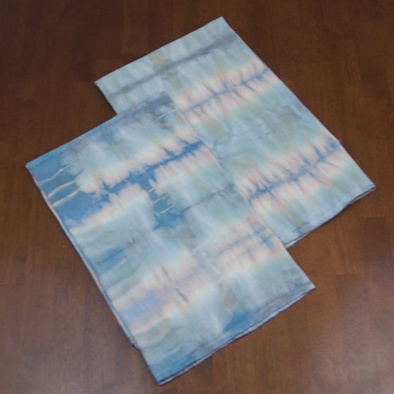 Image of Serene Sunsets, Hand Dyed Towels 