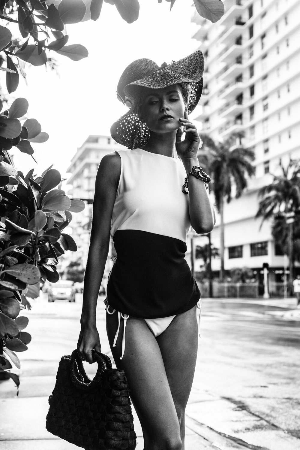 Leaving the Mondrian -  Miami Beach 