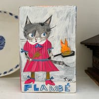 Image 3 of Originally painting on wood - Flambé 