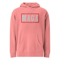 Image 5 of MAGA Embroidered - Unisex pigment-dyed hoodie from PatriotsCo.com
