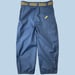 Image of BLUE EXTRA BAGGY TECHNICAL LIZARD PANTS