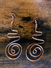 Image 2 of Gina |Copper Swerve Earrings