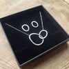 Linked Necklace and Earring Set 