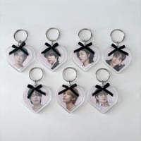 Image 2 of kpop heart keychains