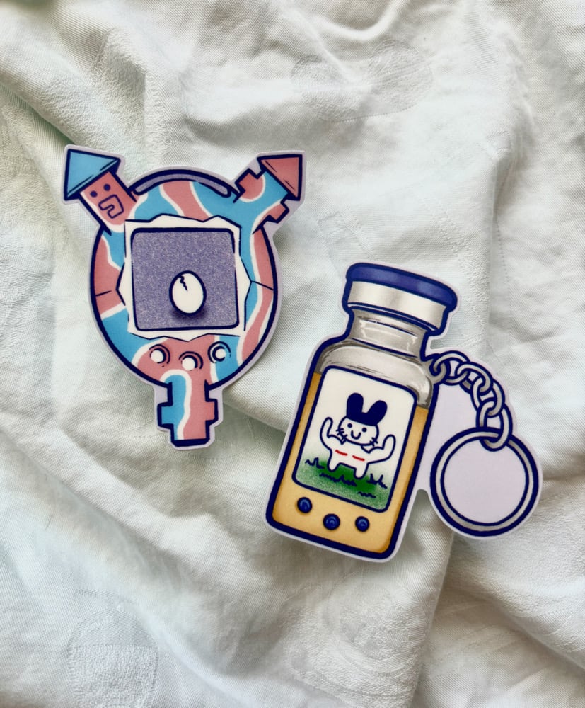 Image of Trans Tamagotchi Stickers
