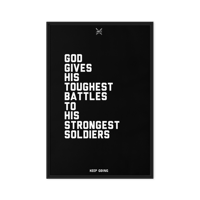 Image 1 of Gods Soldier 24 x 36 Framed Poster