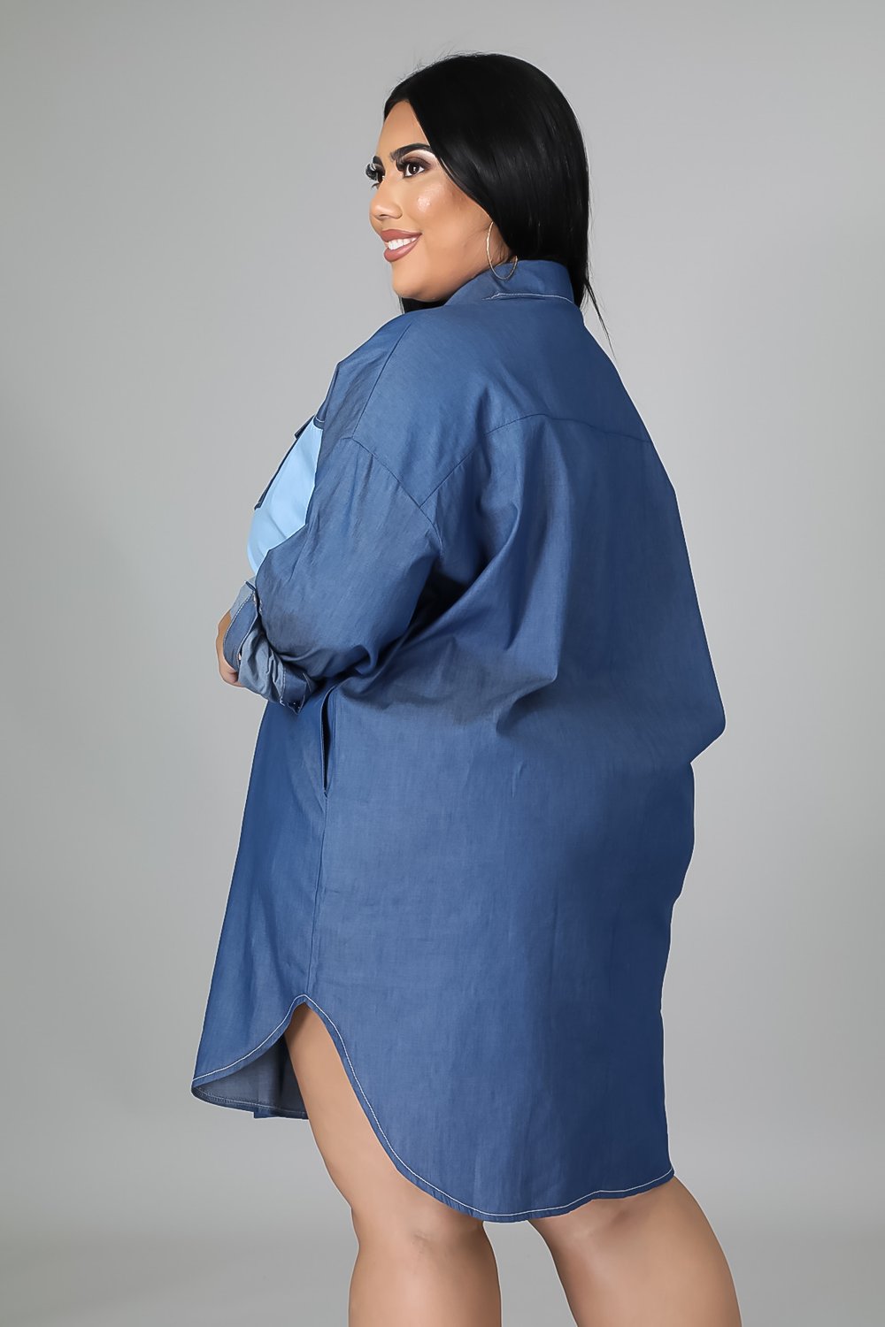 Image of Casual Denim Dress