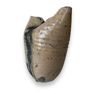 Image of PINCHED TOP RAKU VASE