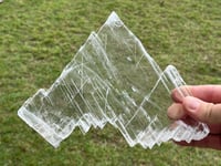 Image 1 of Transparent Selenite Slab | Morocco #3046