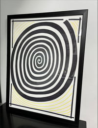 Image 1 of “Spiral” 18x24” Hand Drawn and Framed