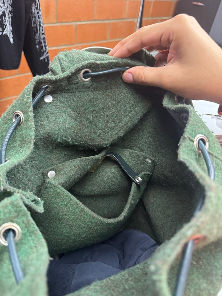 Image of Maison Margiela Wet Felt Army Backpack