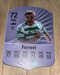 Signed James Forrest FIFA Card
