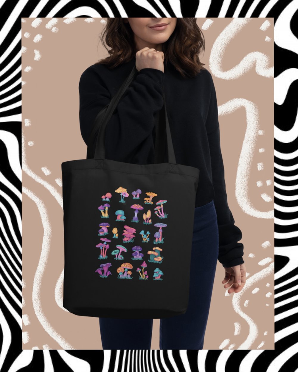 Image of Mushroom Chart Tote Bag