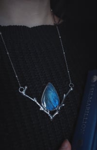 Image 2 of Real twigs with blue labradorite