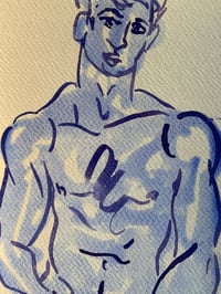 Image 3 of Watercolour ~ Blue Boys XVII