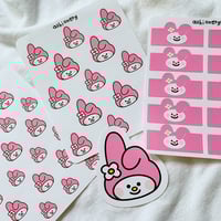 Image 2 of My Melody x blob stickers 