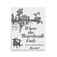 Image 1 of Where the boardwalk ends matte fine art print