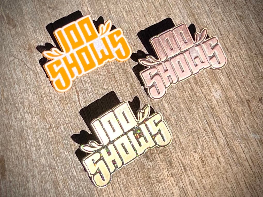 Image of Billy Strings "100 Shows" Pins