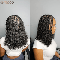 Image 11 of Boxed & Beautiful: 12” Knotless Braided Lace Wig for Black Royalty