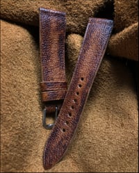 Image 2 of Hand-Patina Pigskin Classic Watch Strap