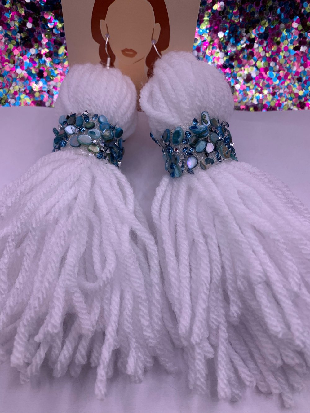 Image of Bling Tassel Earrings