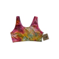 Image 1 of S (34) Cotton-Blend Tank Bralette in Euphoria Ice Dye