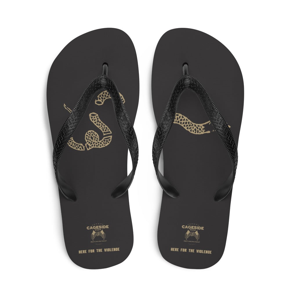 Image of "Here for the Violence" Flip-Flops
