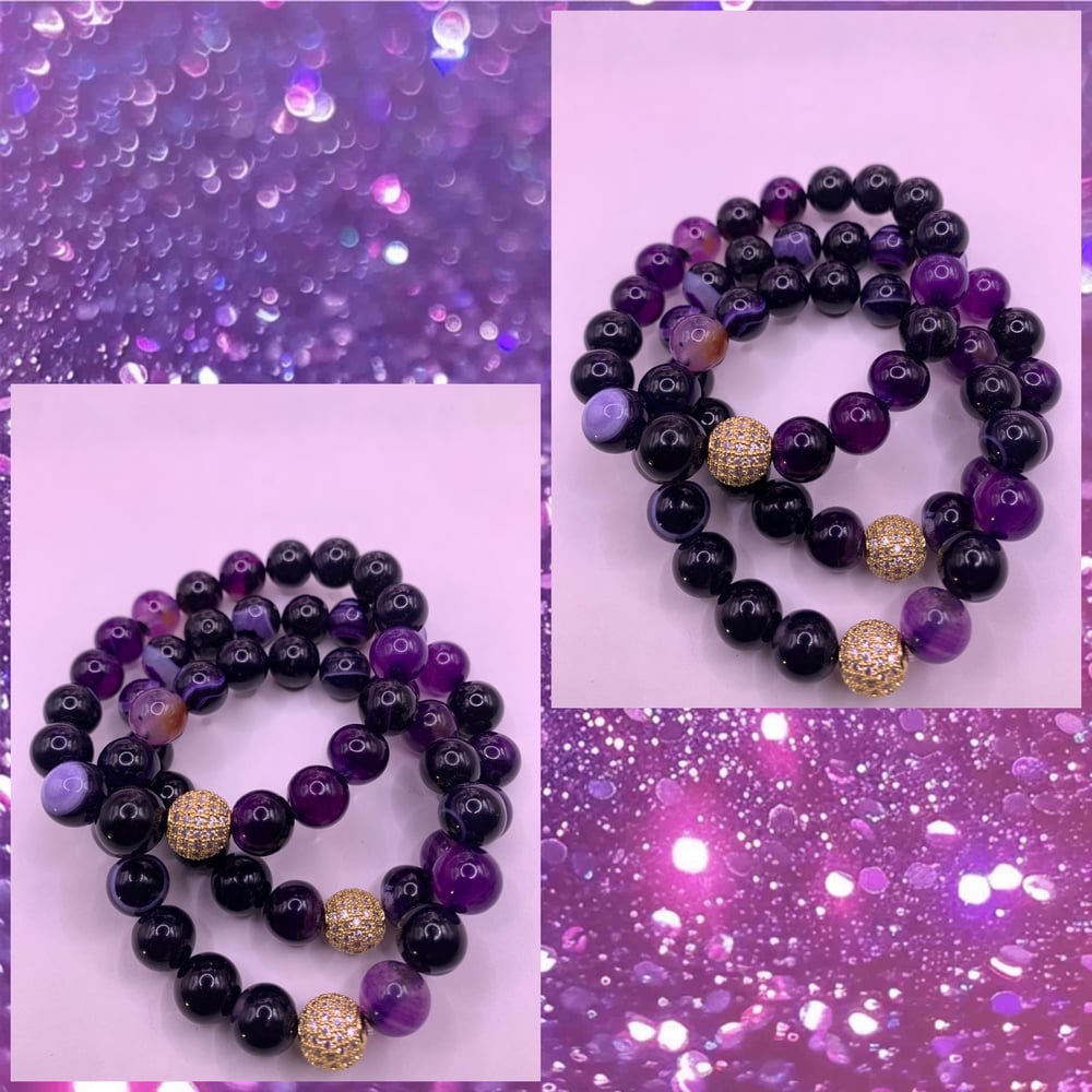 Image of Gold The Raven Beaeded Bracelet (1pc)