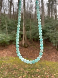 Image 2 of Aquamarine Heart Choker