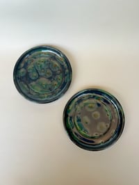 Image 2 of Tank Cup & Saucer - Dark Green Speckle