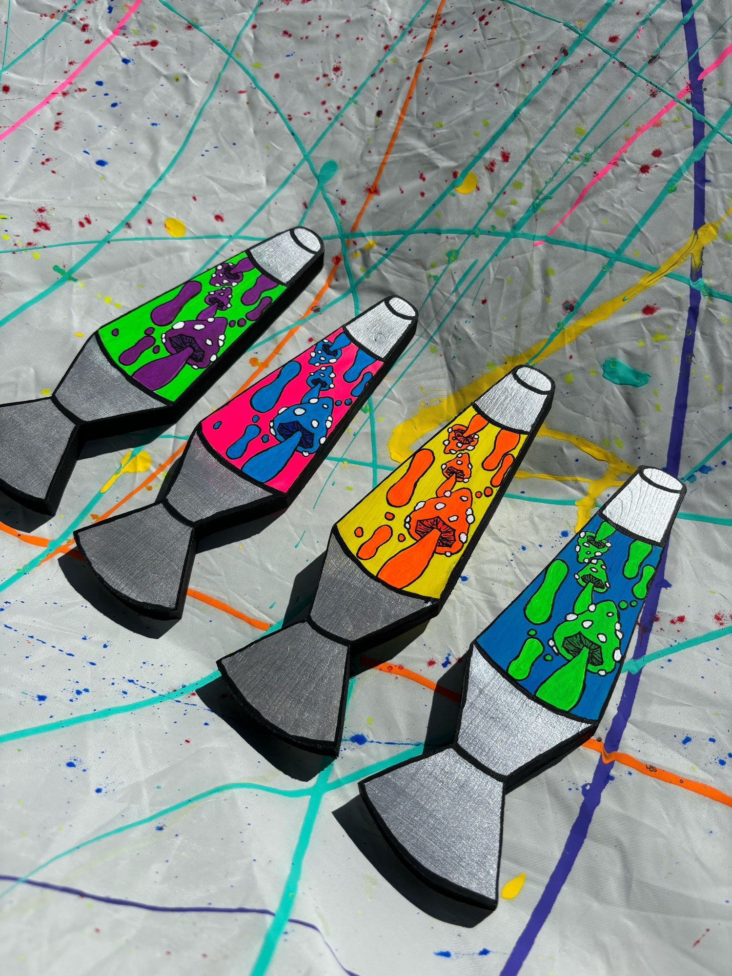 Image of Lava lamp wood cutout 