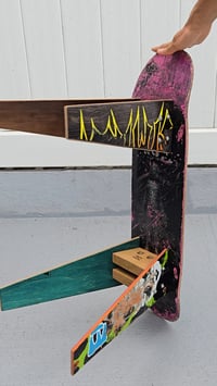 Image 1 of Recycled Skateboard Seat Legs