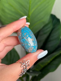 Image 7 of MINED OUT*** PERSIAN TURQUOISE WITH PYRITE SHIVA