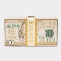 10 K Rhinestone Money Clutch, Money Clutch for Women