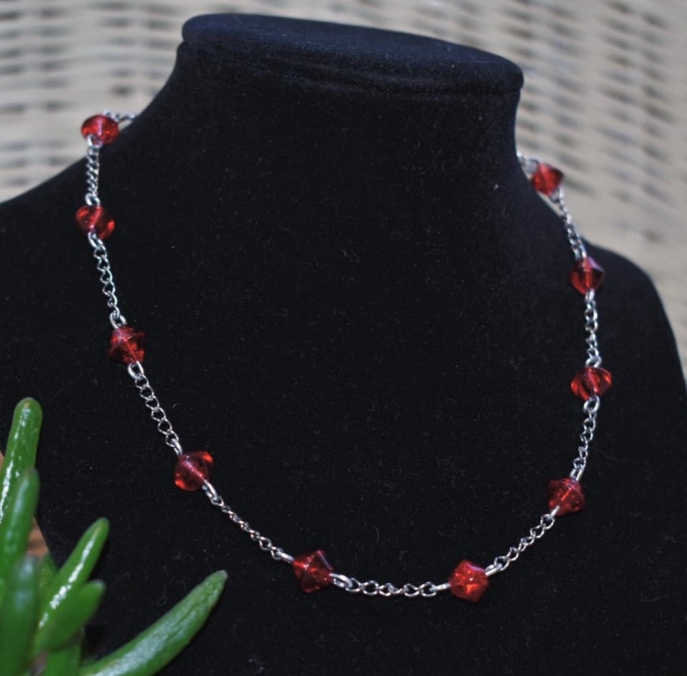 Image of handbeaded necklaces