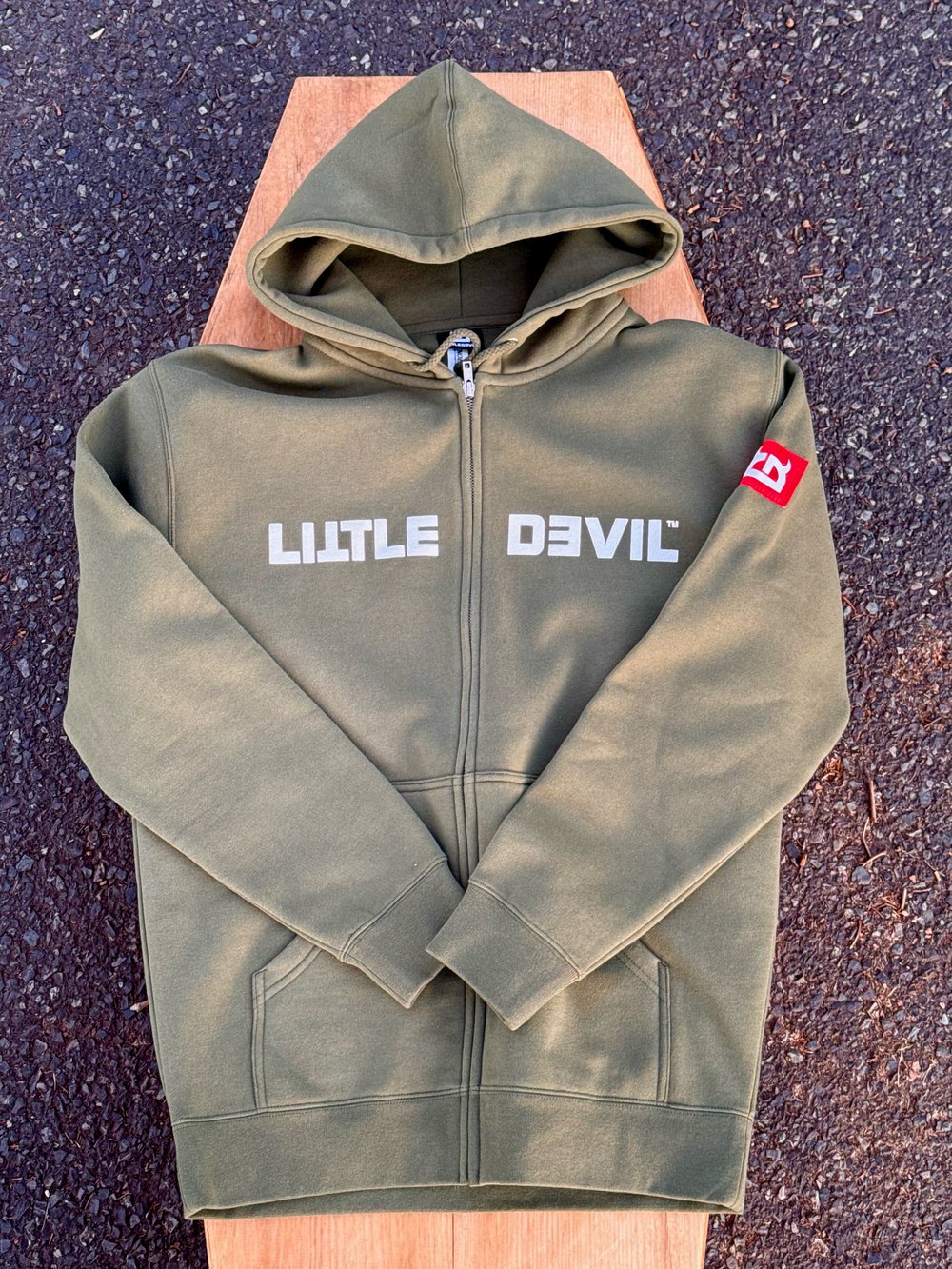 Dyslexic Heavy Zipper Hood