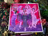 Image 3 of Death Dance Original Watercolor Painting 