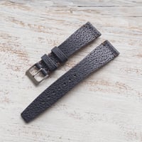 Image 3 of 19mm Corfam Style Pigskin - Navy Blue