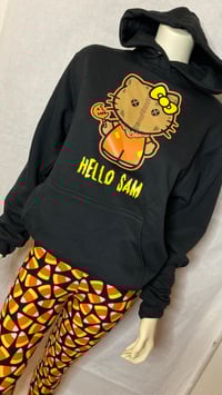 Image 2 of Unisex “Hello Sam” Black Hoodie