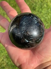 Image 10 of Astrophyllite Sphere #1828