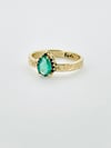 14k gold emerald halo engagement ring with engraved vine band