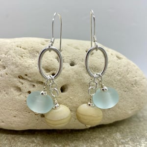 Image of Sea Glass Double Earrings