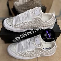 Image 3 of Wedding Pearls/Bling Chucks